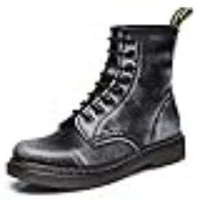 Real Leather Fashion Combat Boot - Women's